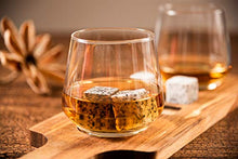 Load image into Gallery viewer, HyperSpace Whiskey or Tequila Flight with Two Base Shot Glasses, Acacia Walnut Wood Serving Tray, cube x 4, Tweezer, Set of 8 pieces Gift Set