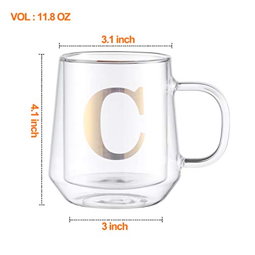 Double Coffee Mugs  Glass tea cups, Clear coffee mugs, Insulated