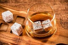 Load image into Gallery viewer, HyperSpace Whiskey or Tequila Flight with Two Base Shot Glasses, Acacia Walnut Wood Serving Tray, cube x 4, Tweezer, Set of 8 pieces Gift Set