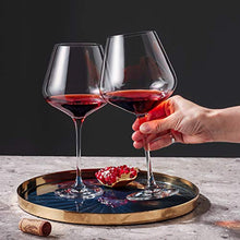 Load image into Gallery viewer, HyperSpace Crystal Clear Red Wine Glass, Red and White Wine, 10 inch tall, 29oz or 850ml, Set of 2