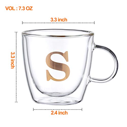 10 oz. Double Wall Glass Coffee Mug w/ Custom Logo