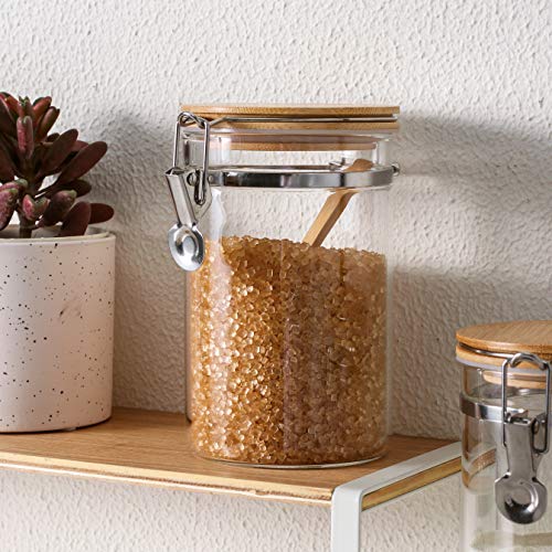 Glass Storage Jars with Bamboo Lids 900ml - Set of 3 – Igluu Meal Prep