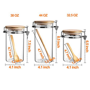 Sweetzer and Orange Glass Containers with Bamboo Lids - Set of 4 – Môdern  Space Gallery